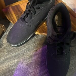 Heelys Black Sneakers with Canvas Upper and Rubber Sole